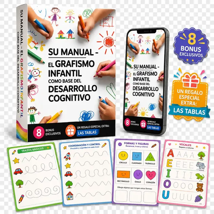 Mega Pack: 8 bônus + 1 regalo extra de grafismo infantil